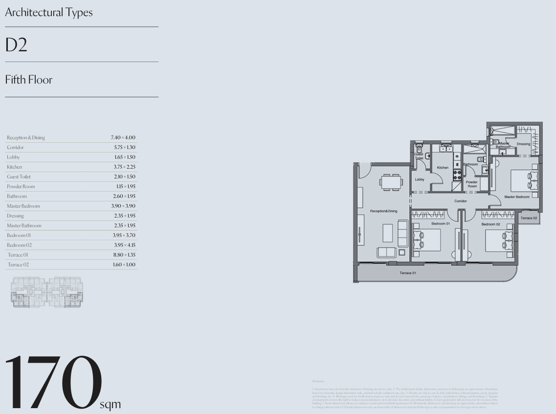 Floor plan for apartment at cityzen