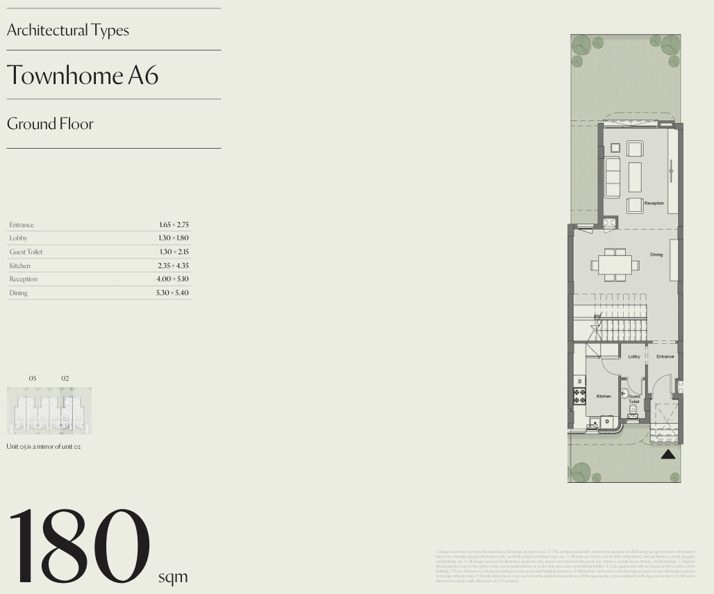 Floor plan for townhouse at cityzen