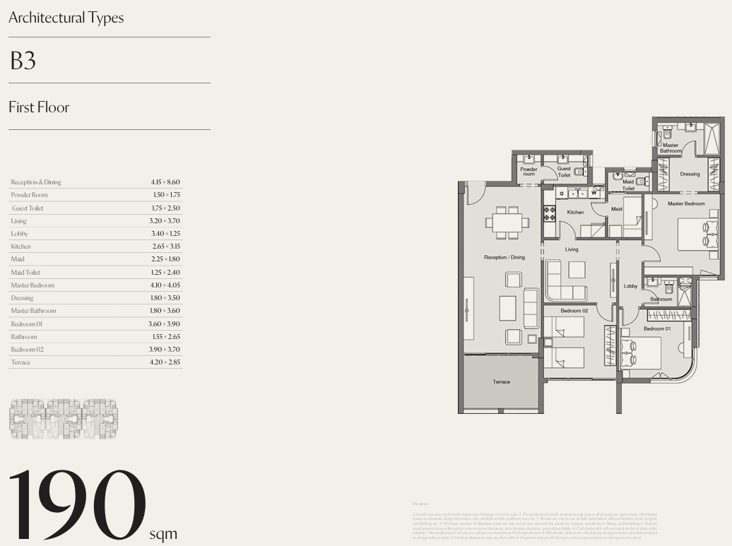Floor plan for apartment at cityzen