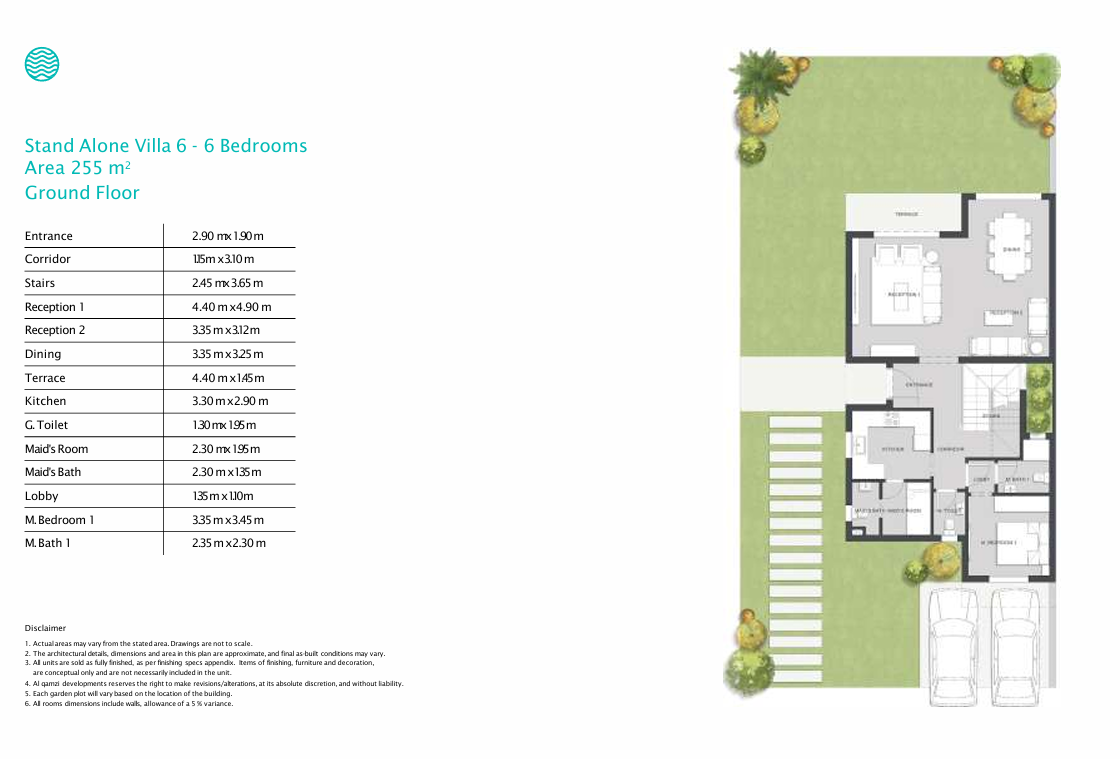 Floor plan for villa at Seazen-Phase 2