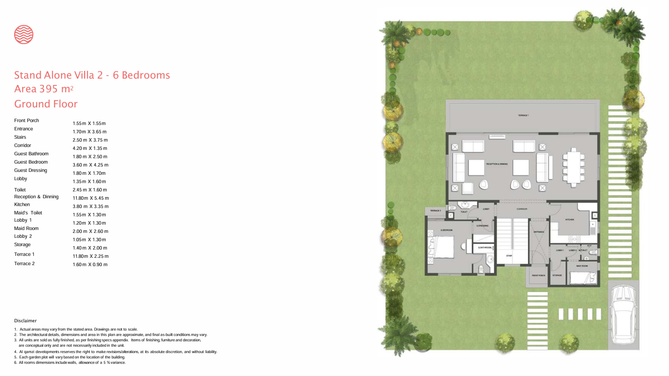 Floor plan for villa at Seazen-Phase 1
