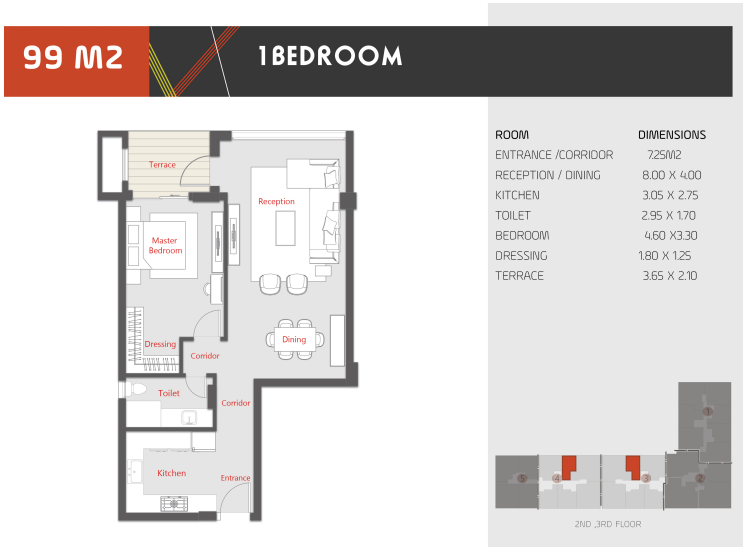 Floor plan for apartment at Al Karma Kay