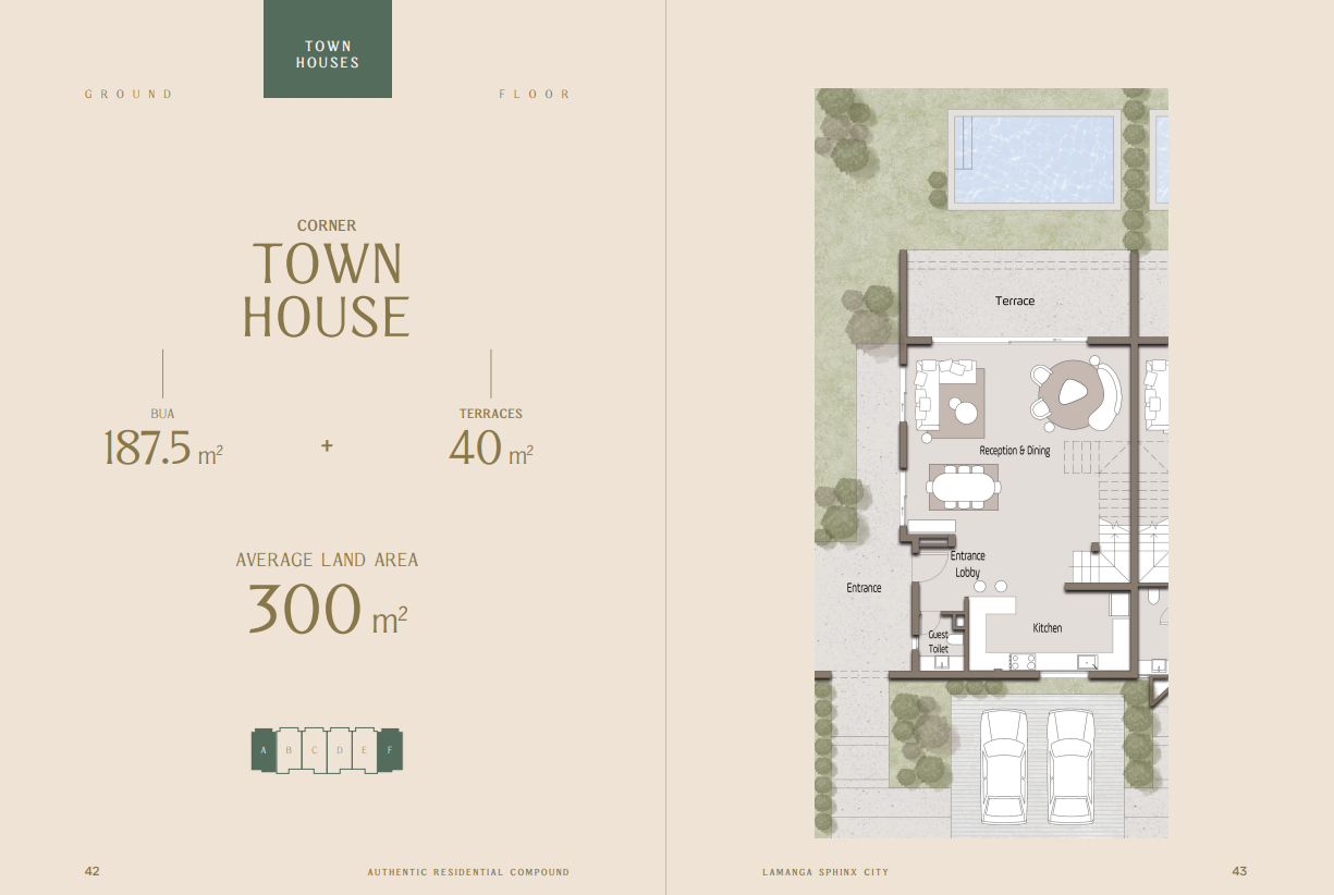 Floor plan for townhouse at LaManga