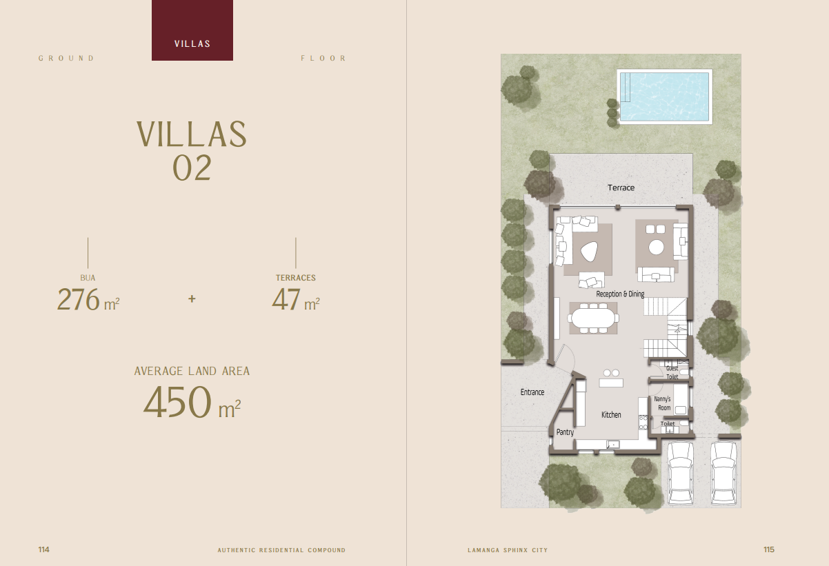 Floor plan for villa at LaManga
