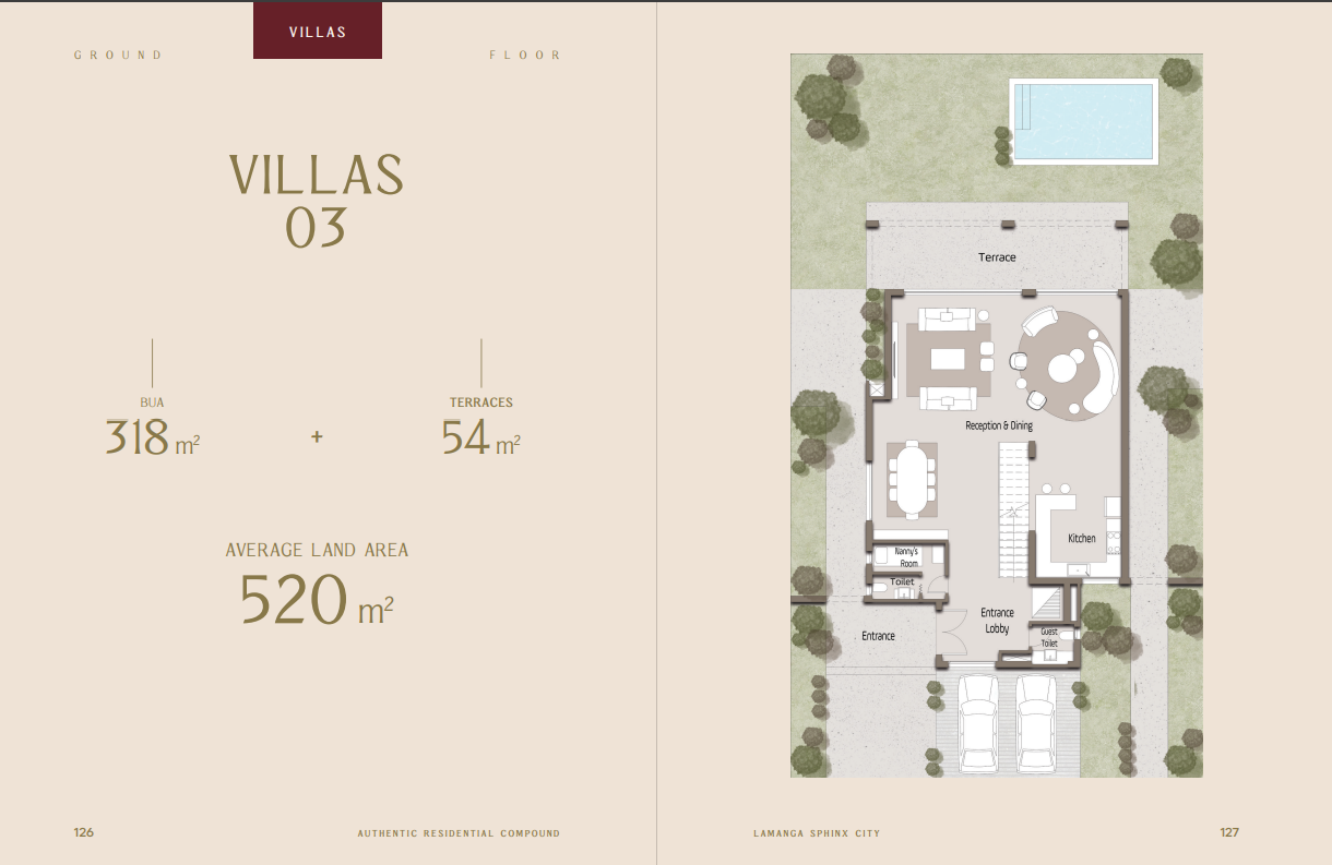 Floor plan for villa at LaManga
