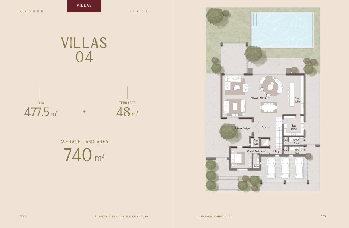 Floor plan for villa at LaManga