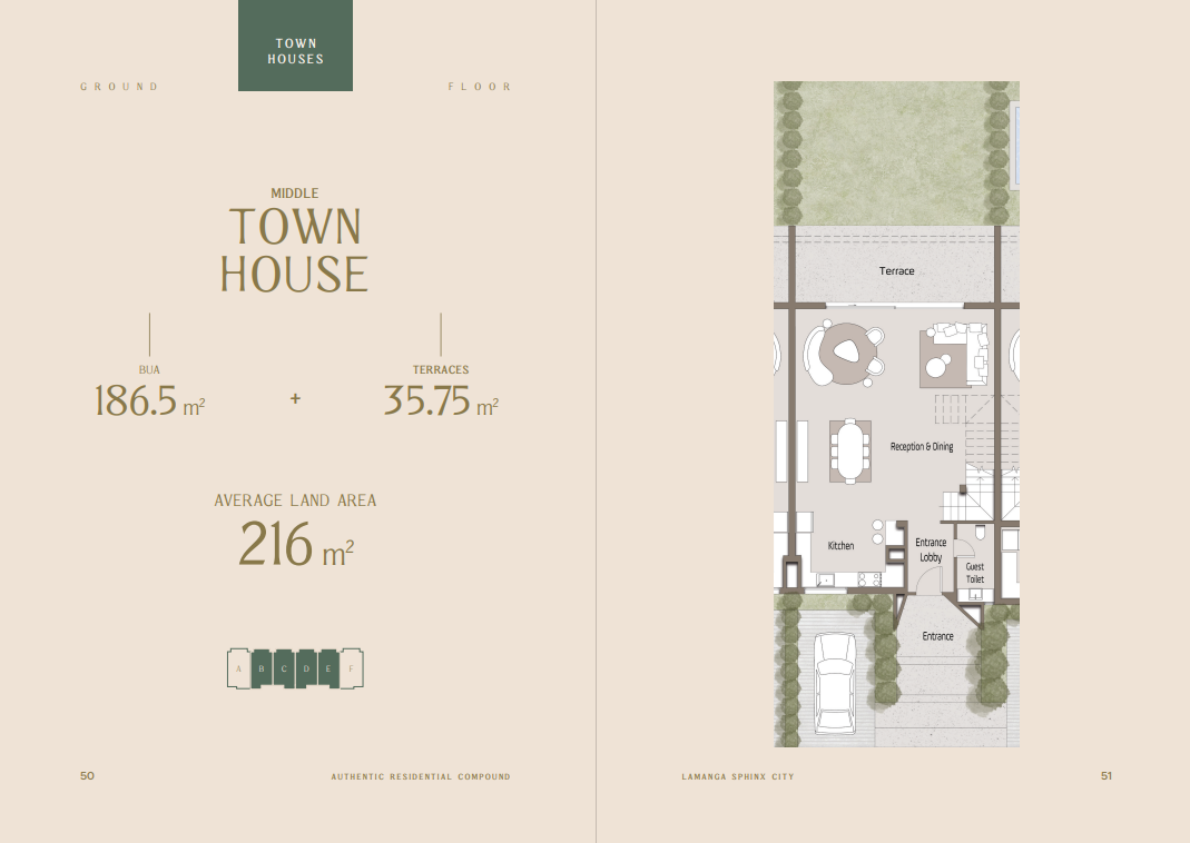 Floor plan for townhouse at LaManga