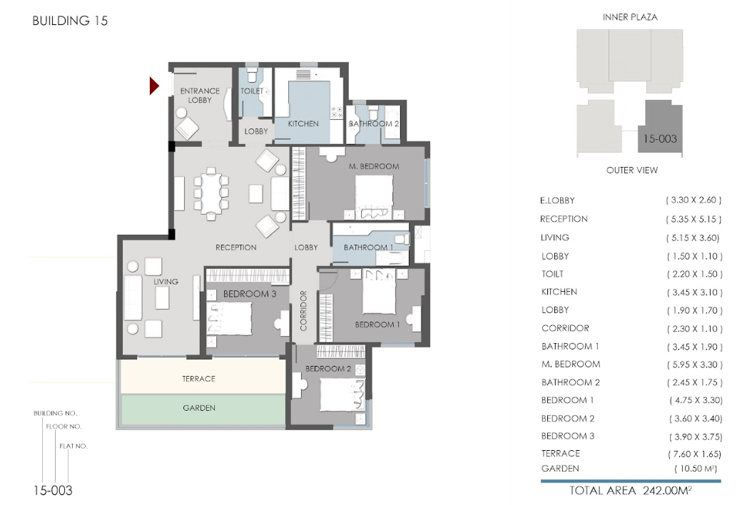 Floor plan for apartment at RIVAN