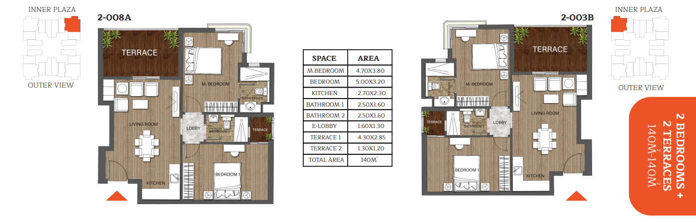 Floor plan for apartment at RIVAN