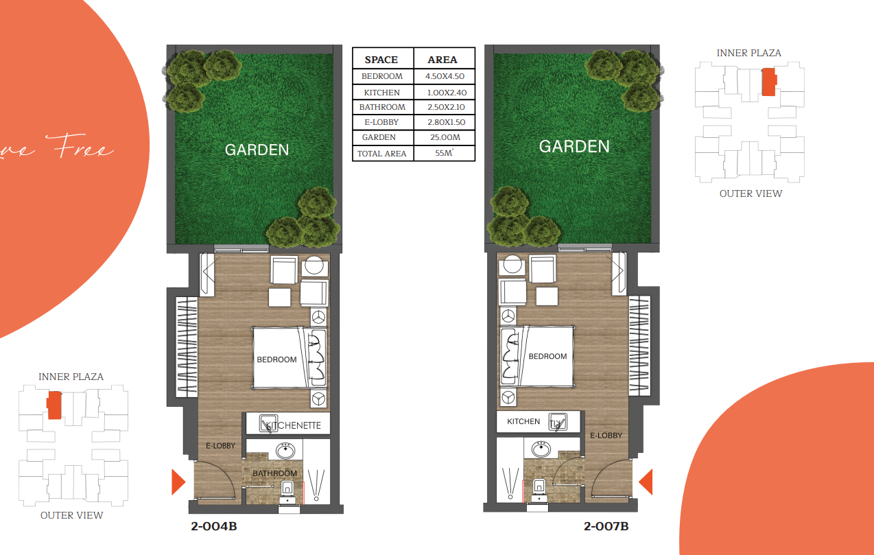 Floor plan for studio at RIVAN