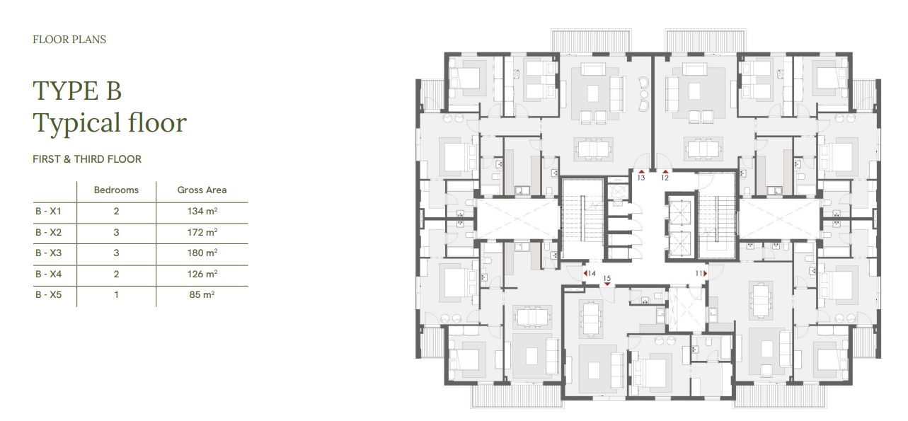 Floor plan for apartment at One33-Phase Two