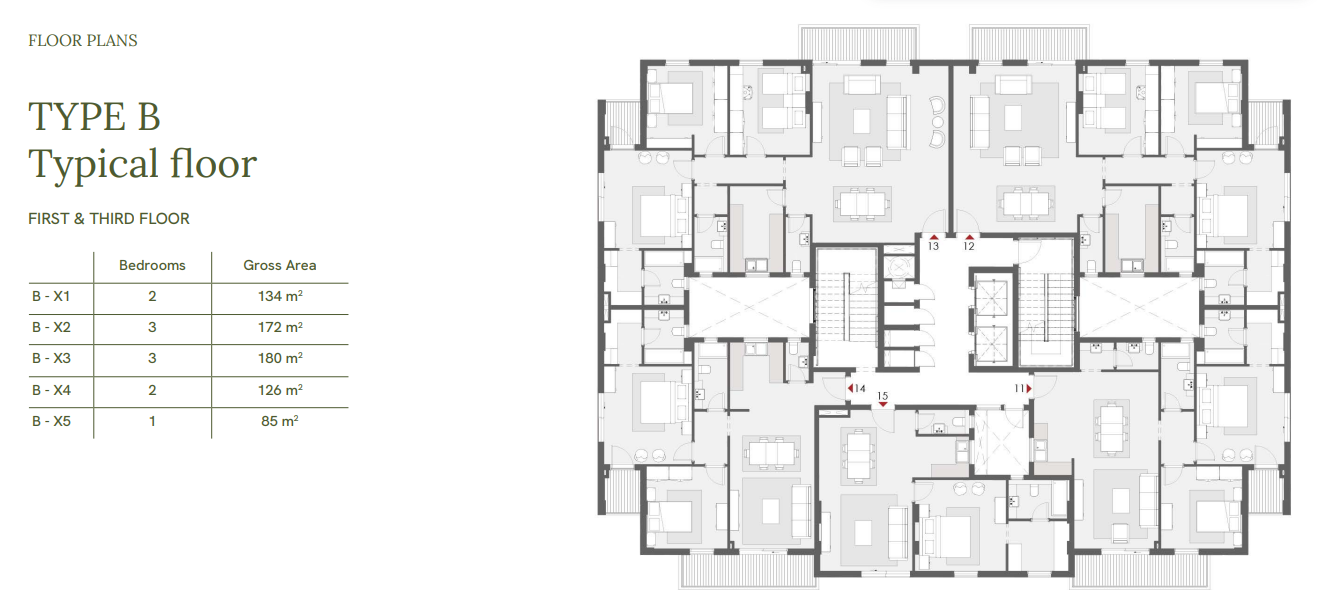 Floor plan for apartment at One33-Phase Two