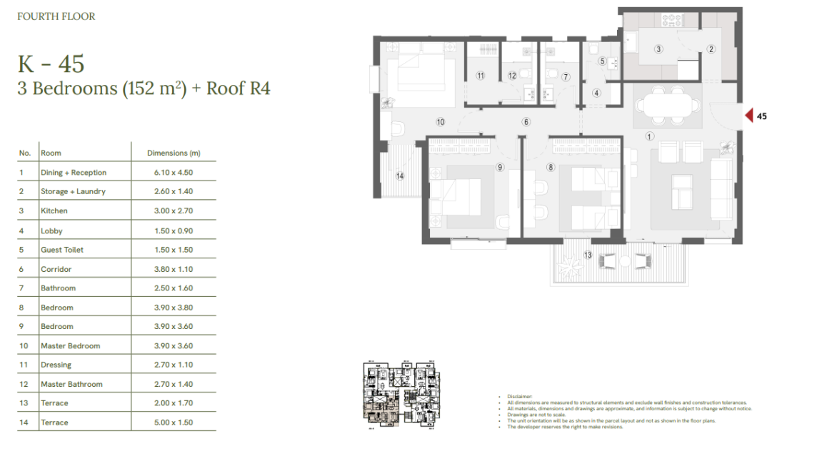 Floor plan for penthouse at One33-Phase Two