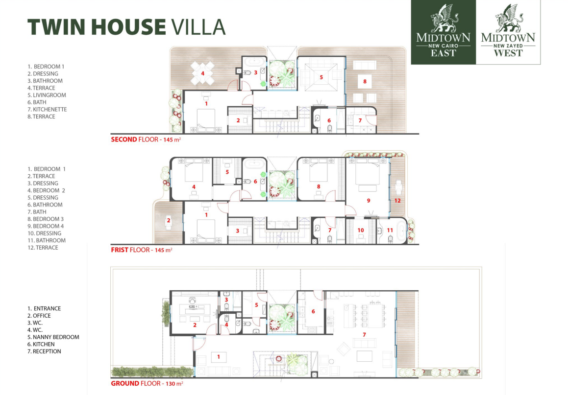 Floor plan for  at Midtown New Zayed West