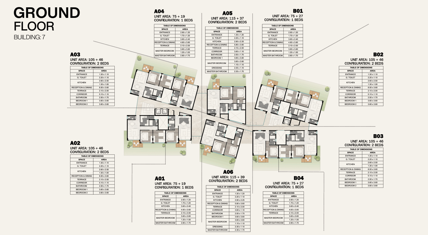 Floor plan for apartment at Leaves