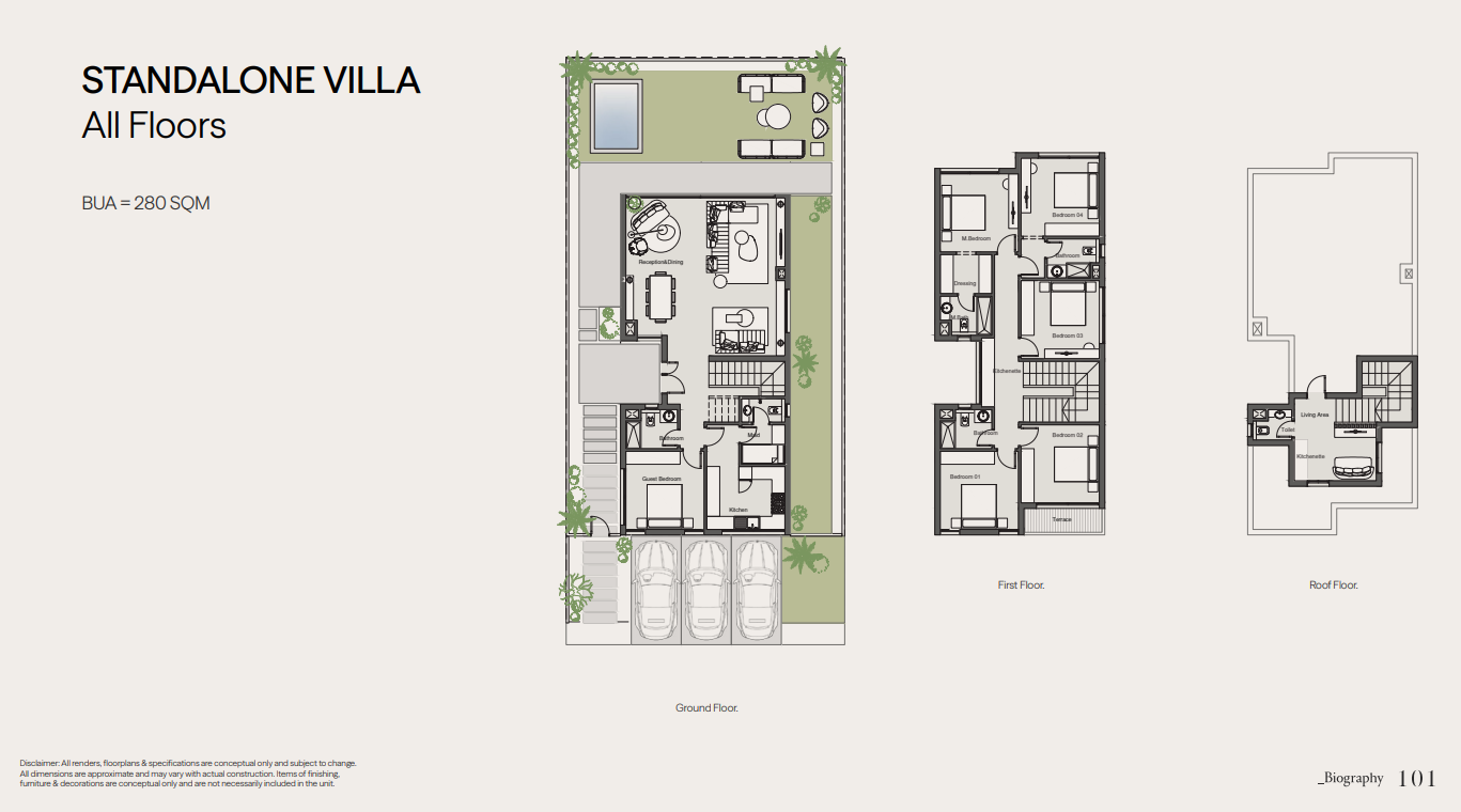 Floor plan for villa at The 101