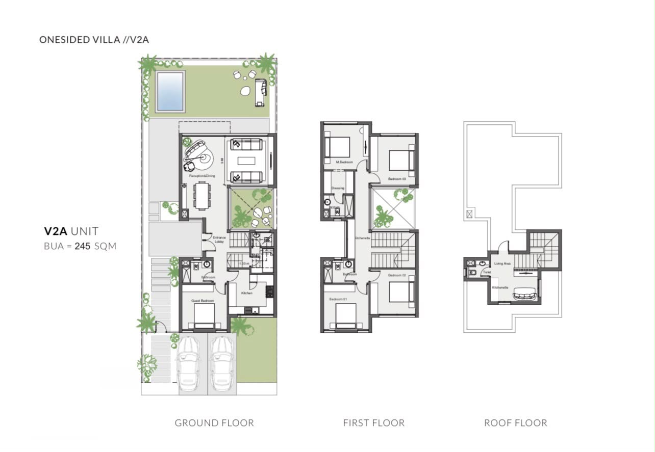 Floor plan for villa at The 101