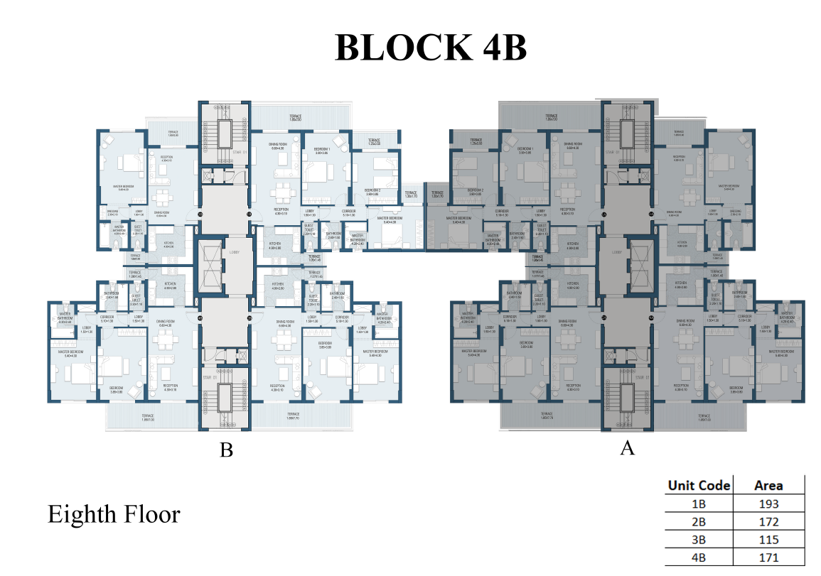 Floor plan for apartment at Downtown Extension
