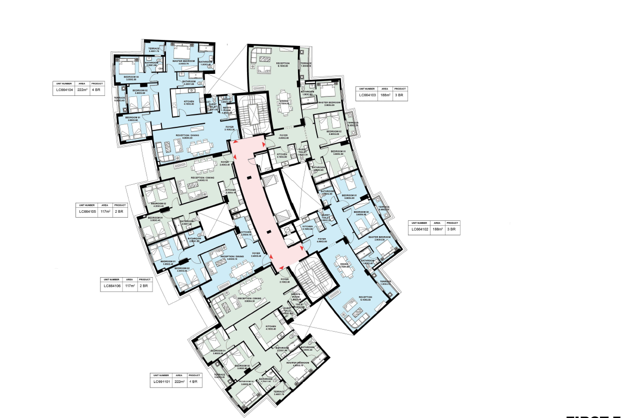Floor plan for apartment at Il Latini City Edge