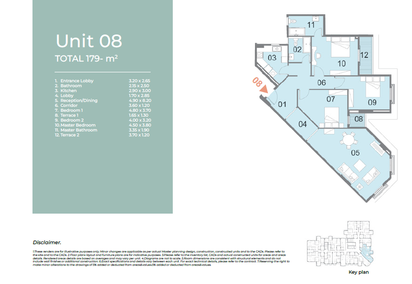 Floor plan for apartment at Il Latini City Edge