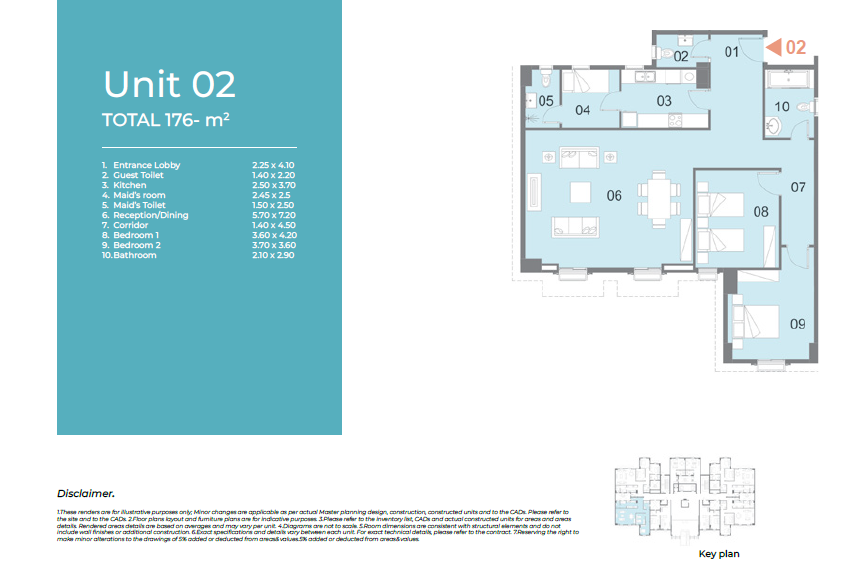 Floor plan for apartment at Il Latini City Edge