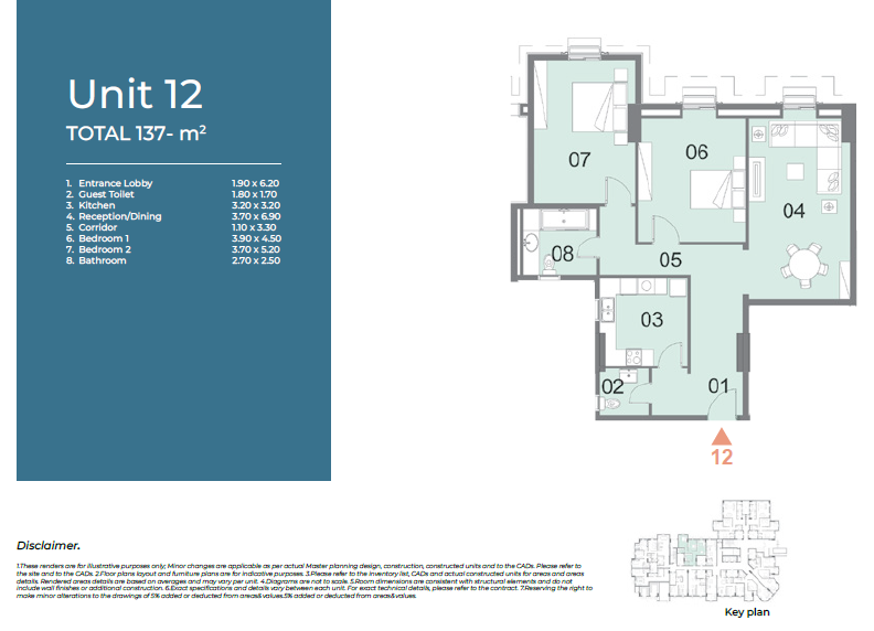Floor plan for apartment at Il Latini City Edge