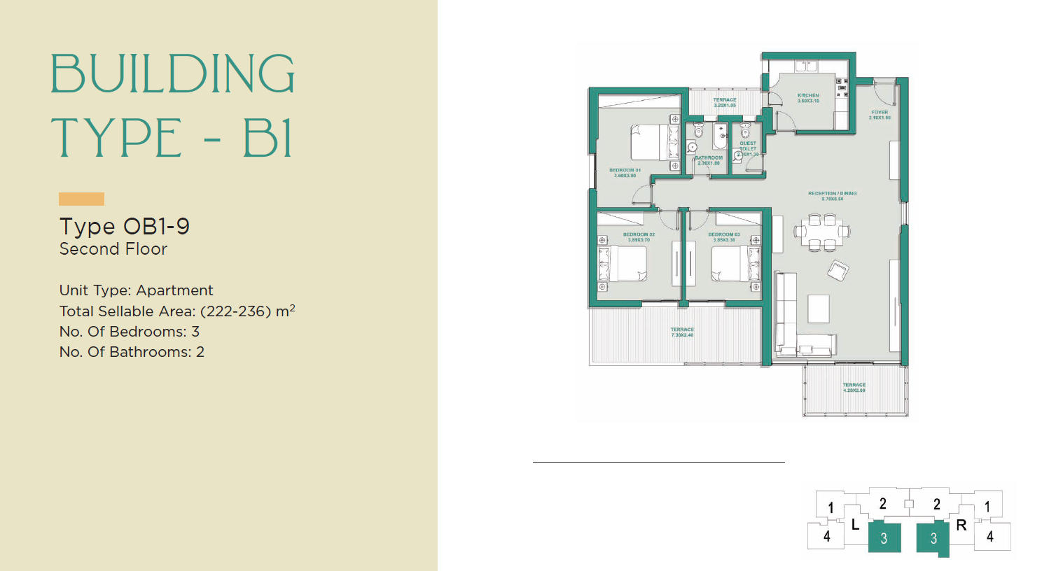 Floor plan for apartment at Jade Park