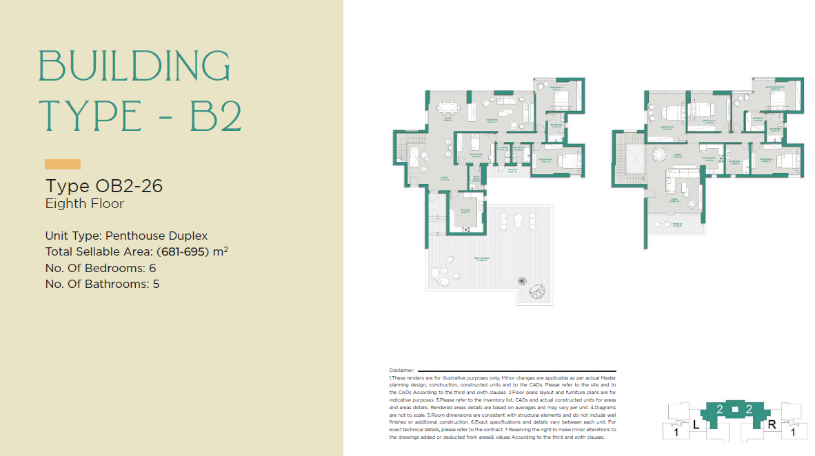 Floor plan for duplex at Jade Park