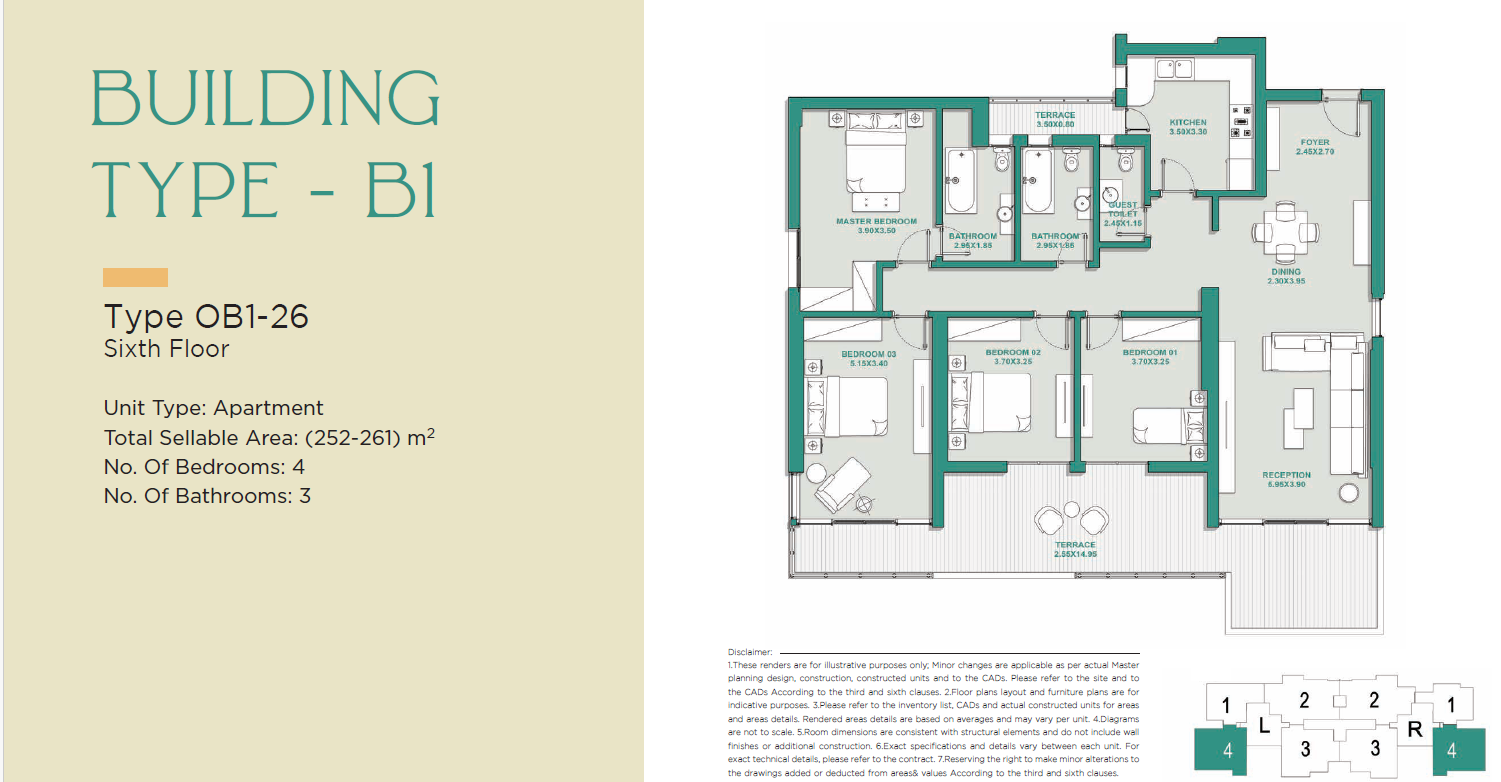 Floor plan for apartment at Jade Park