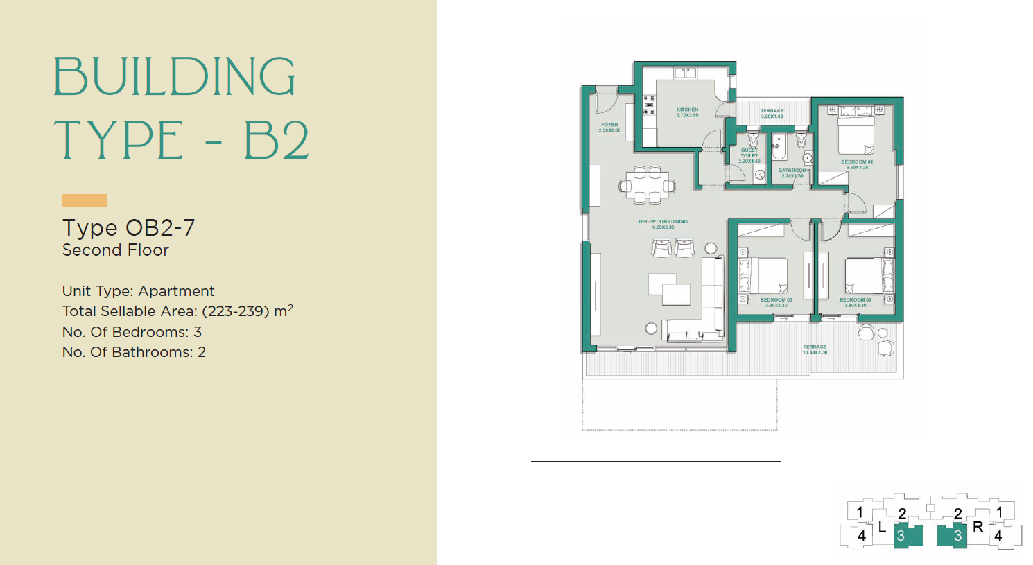 Floor plan for apartment at Jade Park