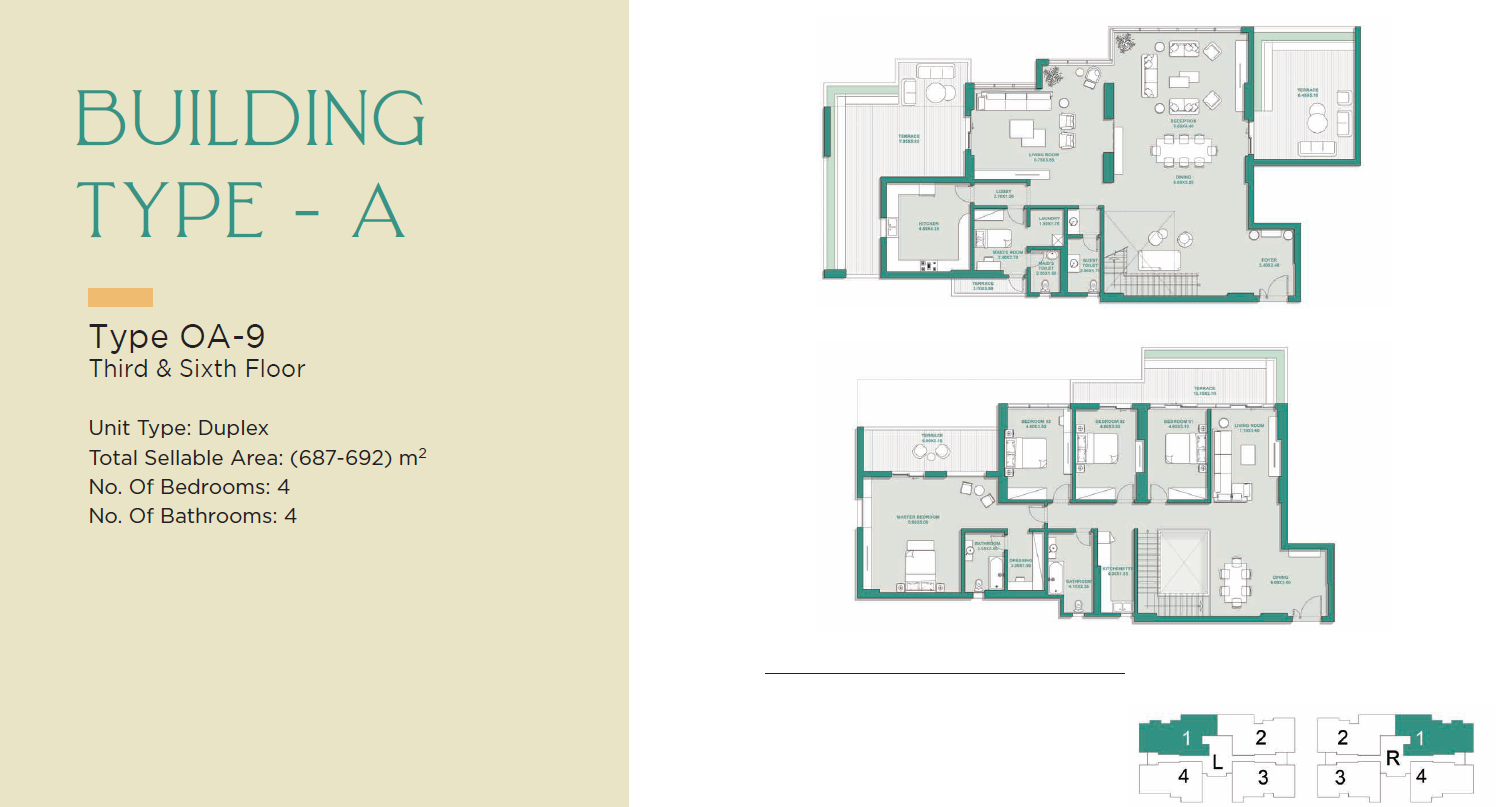 Floor plan for duplex at Jade Park