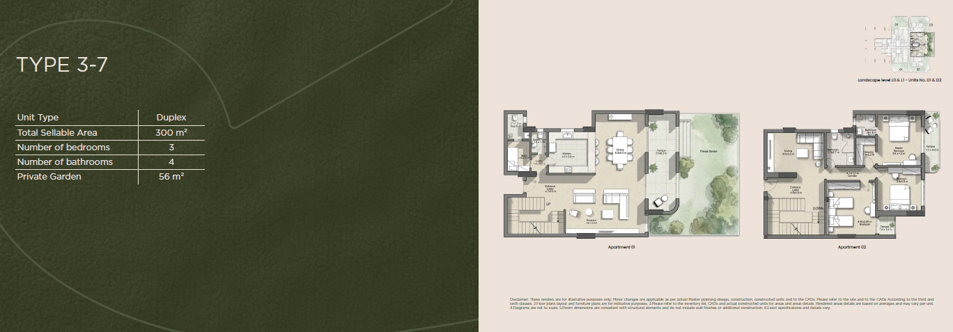 Floor plan for duplex at Lush Valley