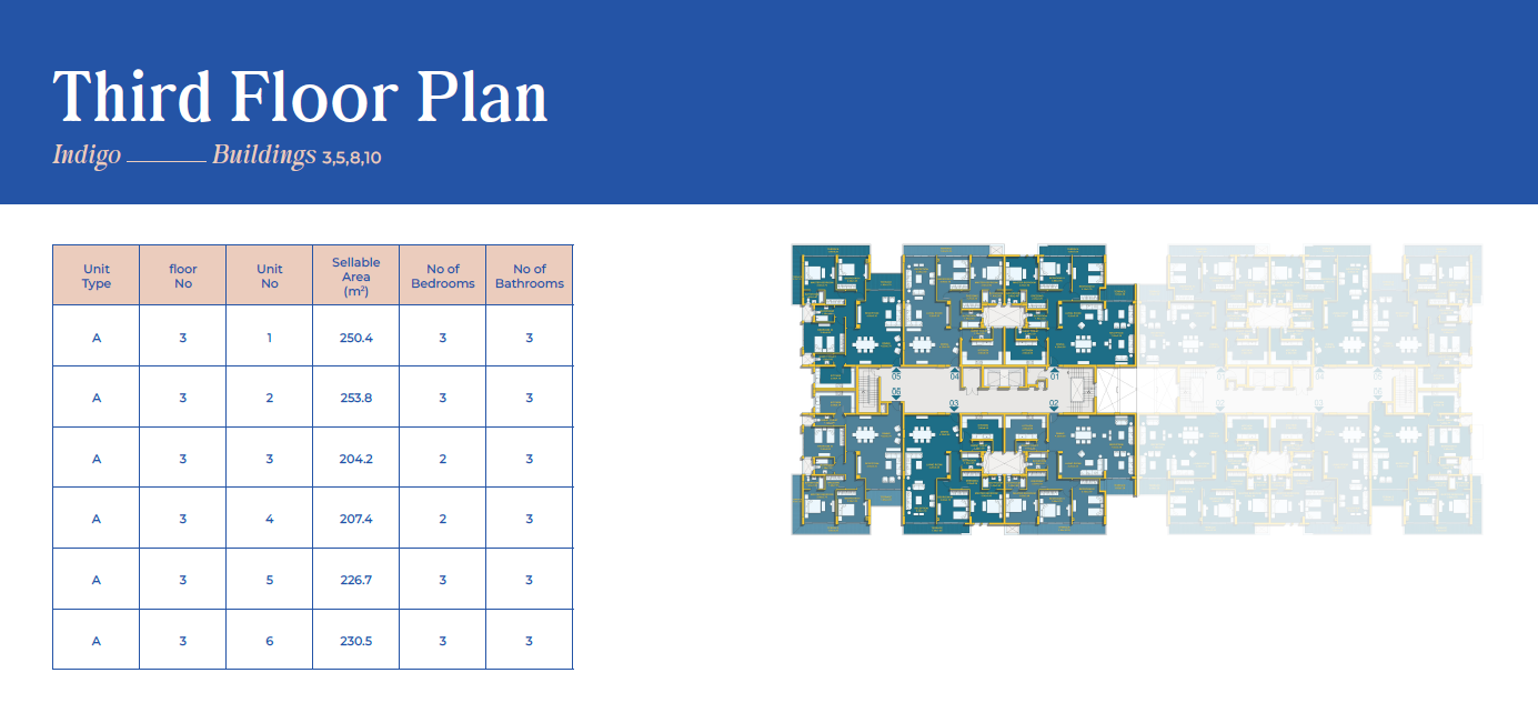 Floor plan for apartment at Mazarine