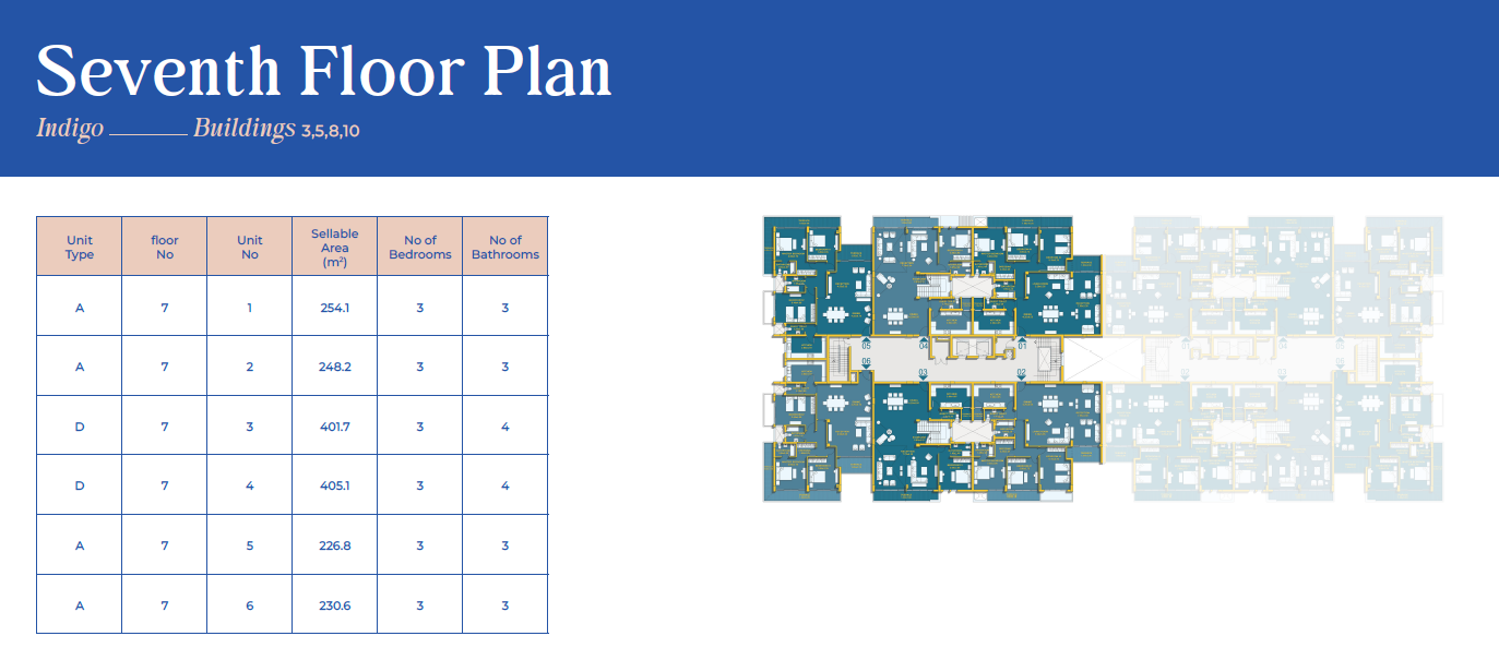 Floor plan for duplex at Mazarine