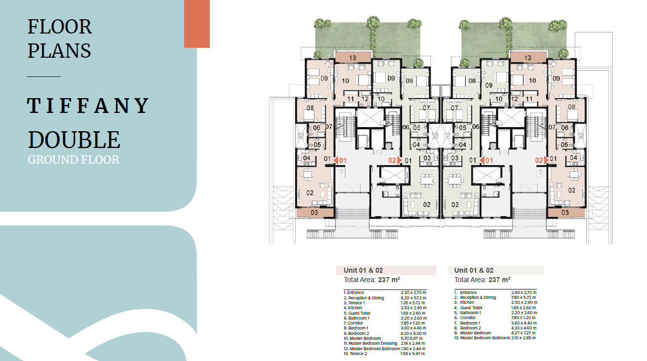 Floor plan for apartment at Mazarine