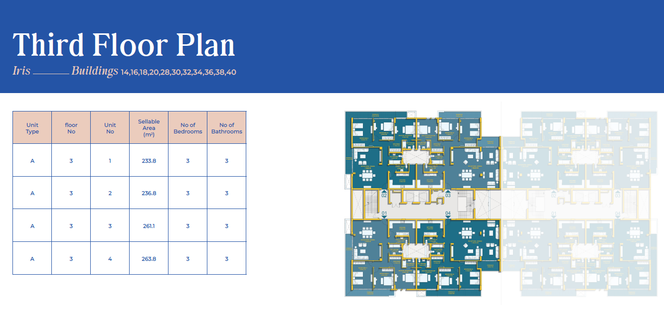 Floor plan for apartment at Mazarine