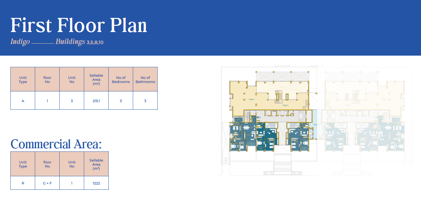Floor plan for duplex at Mazarine
