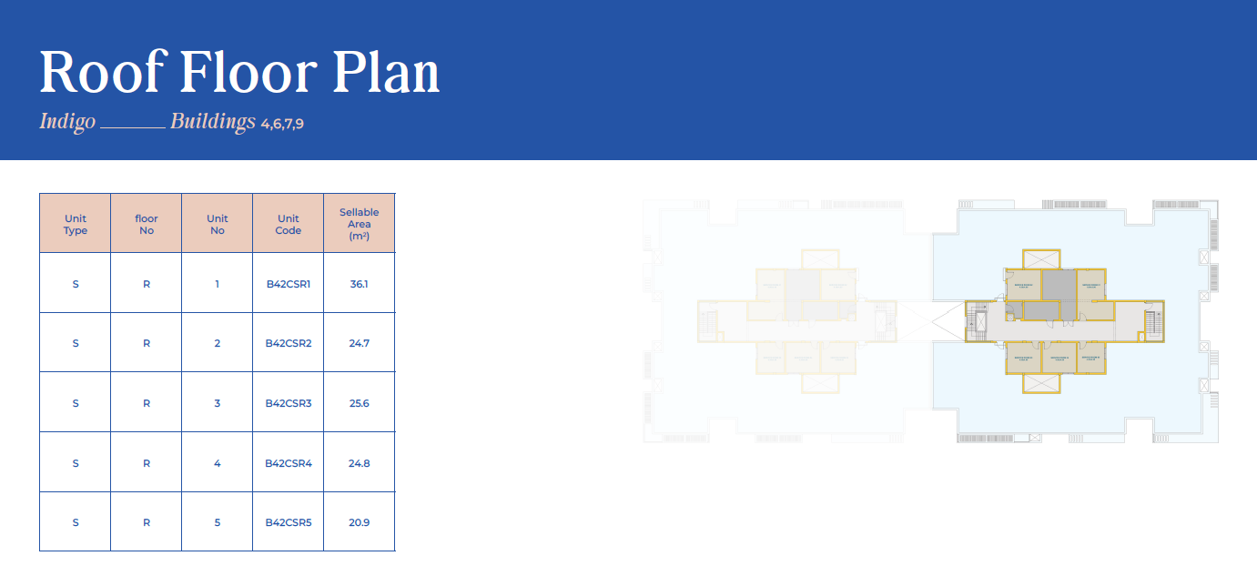 Floor plan for duplex at Mazarine