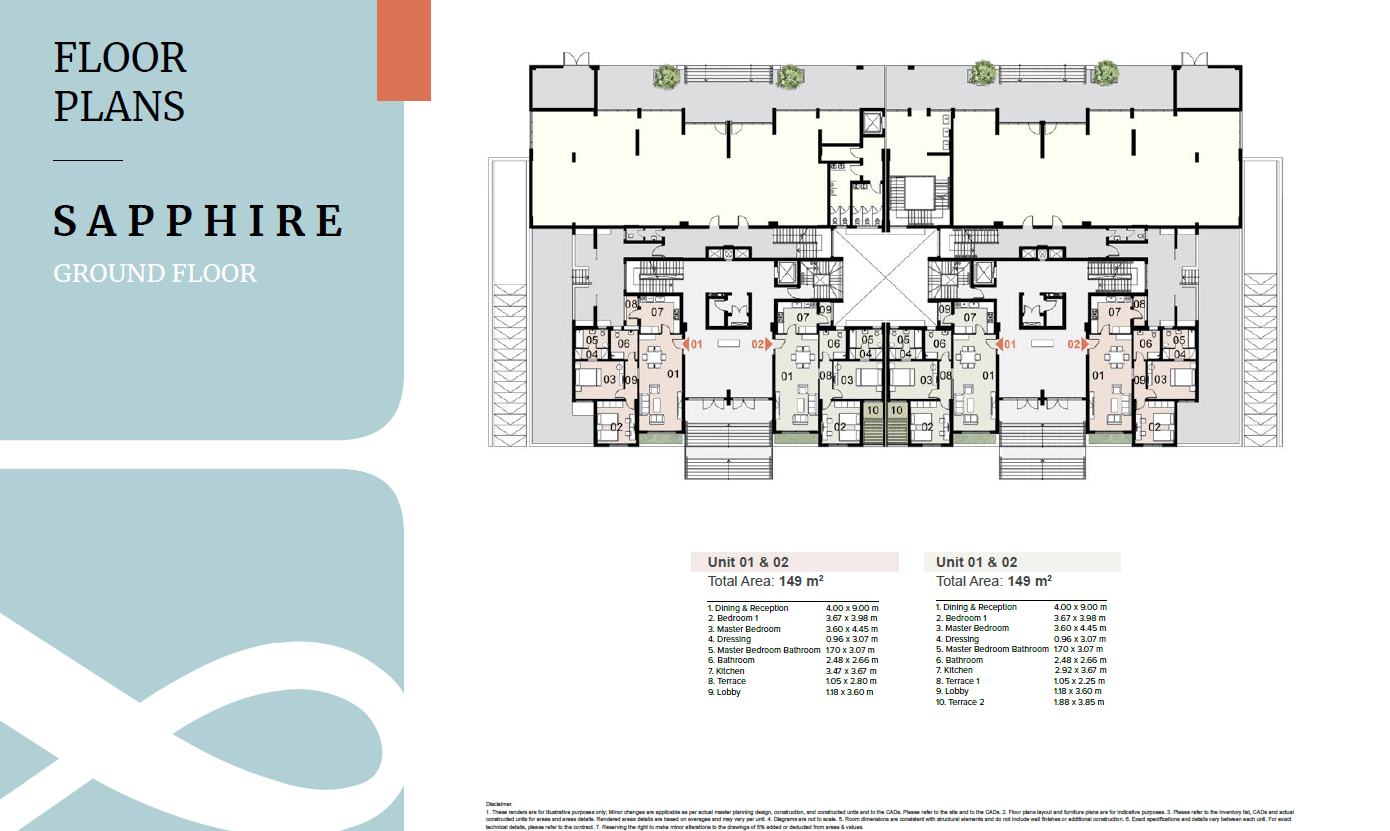 Floor plan for apartment at Mazarine