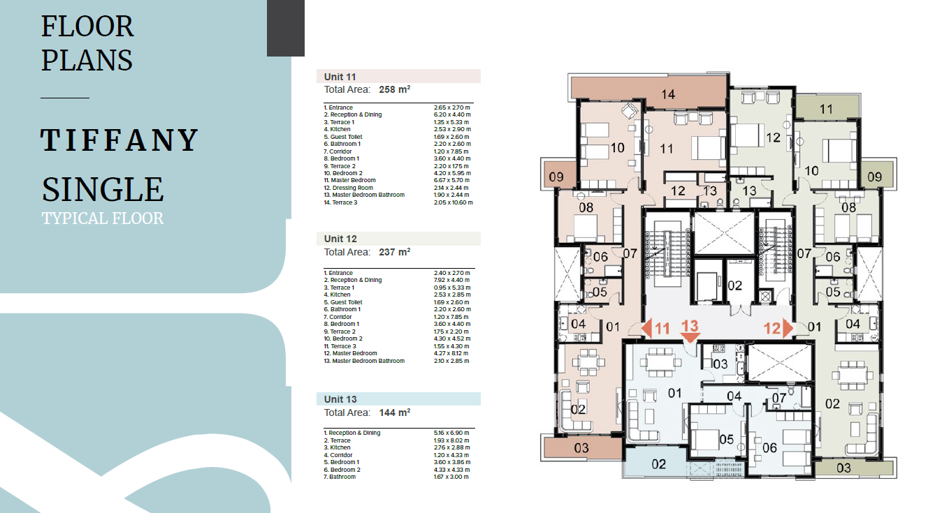 Floor plan for apartment at Mazarine