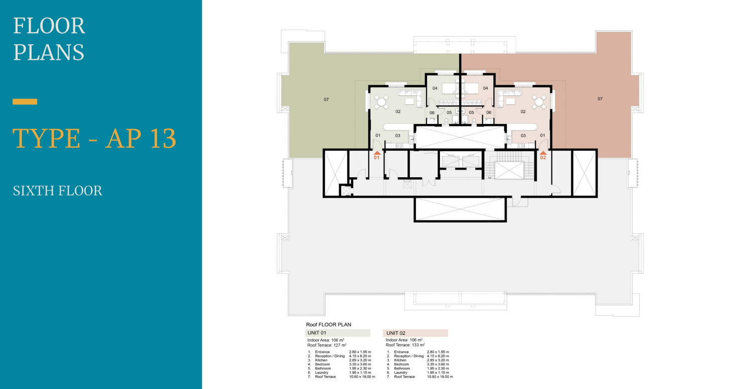 Floor plan for apartment at Mazarine Chalet Extension