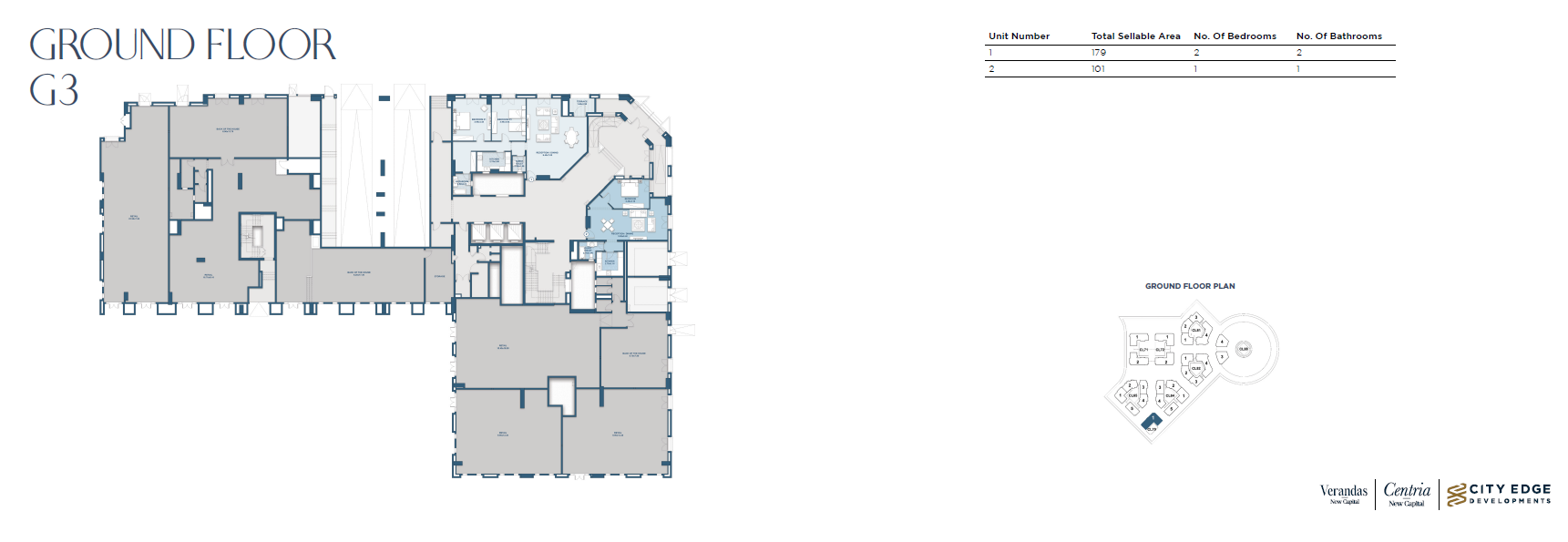Floor plan for apartment at New Garden City