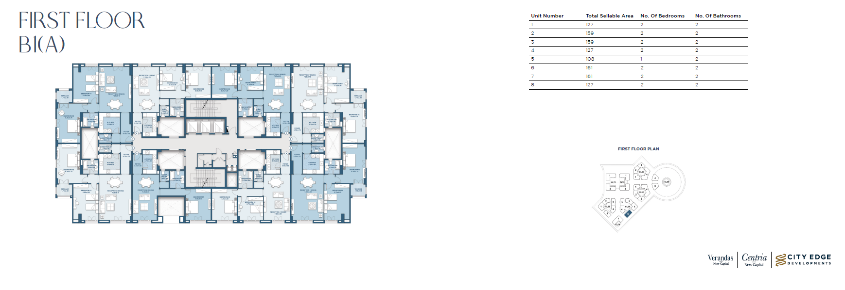Floor plan for apartment at New Garden City