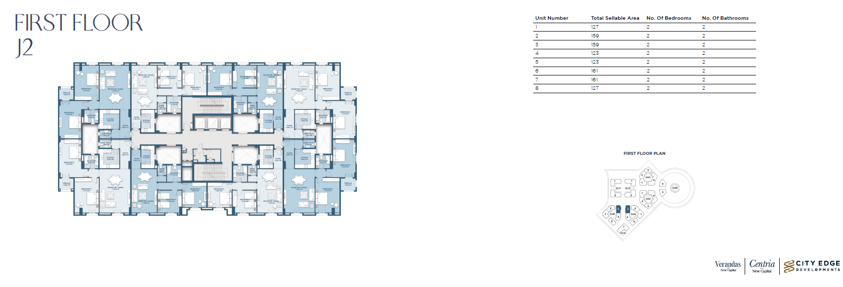 Floor plan for apartment at New Garden City