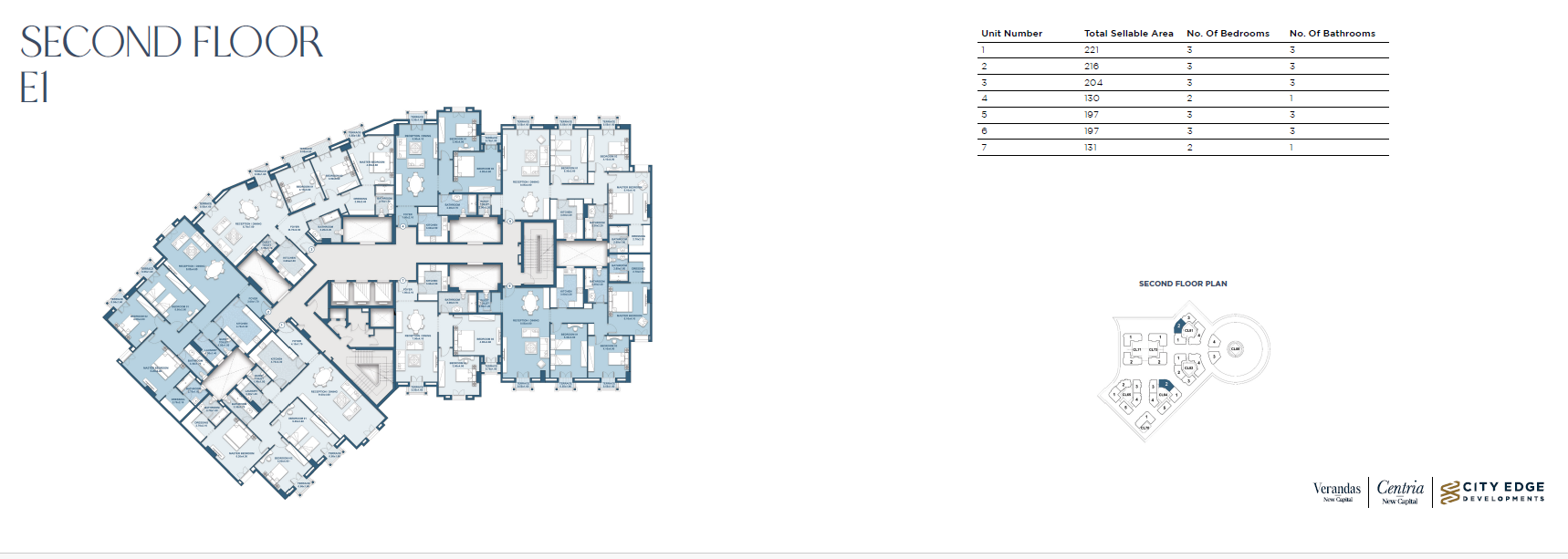 Floor plan for apartment at New Garden City