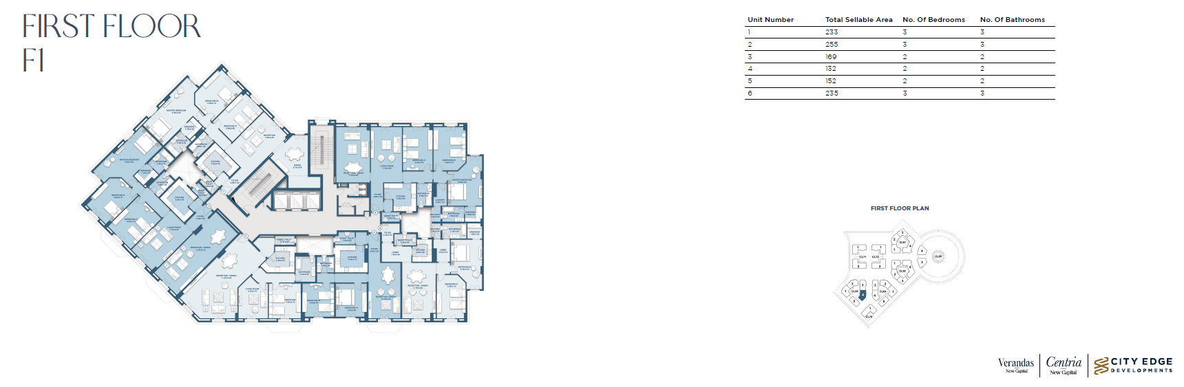 Floor plan for apartment at New Garden City
