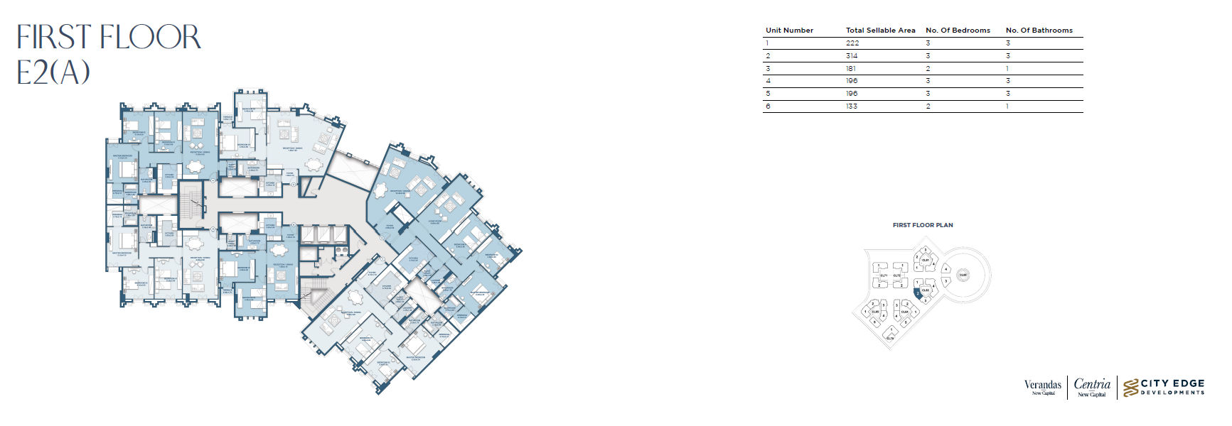 Floor plan for apartment at New Garden City