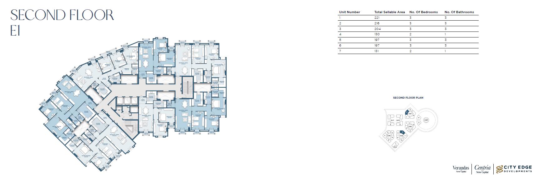 Floor plan for apartment at New Garden City