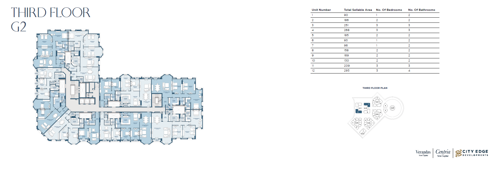 Floor plan for apartment at New Garden City