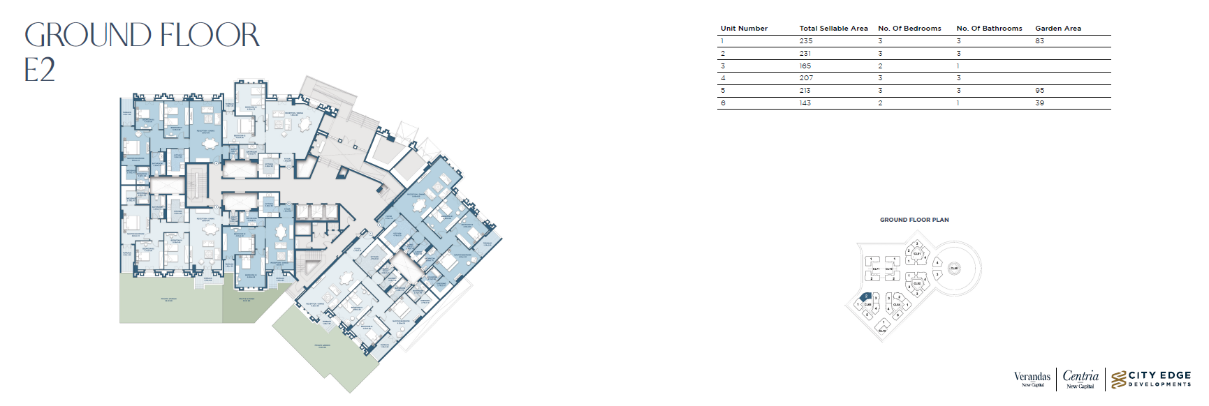 Floor plan for apartment at New Garden City